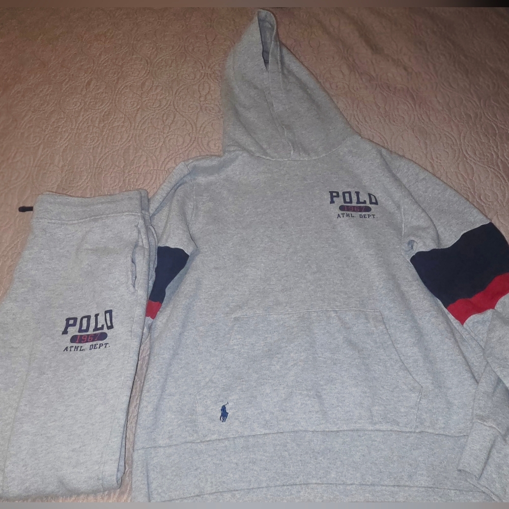 Boy's Ralph Lauren Gray Apparel with Polo Logo